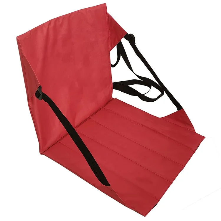 44x44cm Backrest Padded Seat Oxford Cloth Seat Cushion for Outdoor Sporting Events