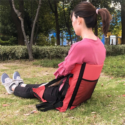 44x44cm Backrest Padded Seat Oxford Cloth Seat Cushion for Outdoor Sporting Events