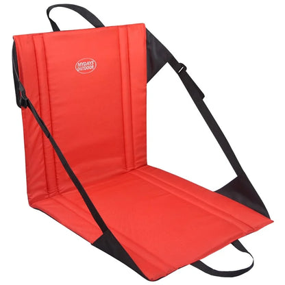 MYDAYS OUTDOOR 43x43cm Portable Backrest Cushion Folding Chair Outdoor Camping Seat Mat