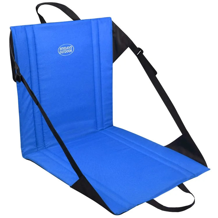 MYDAYS OUTDOOR 43x43cm Portable Backrest Cushion Folding Chair Outdoor Camping Seat Mat