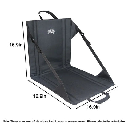 MYDAYS OUTDOOR 43x43cm Portable Backrest Cushion Folding Chair Outdoor Camping Seat Mat