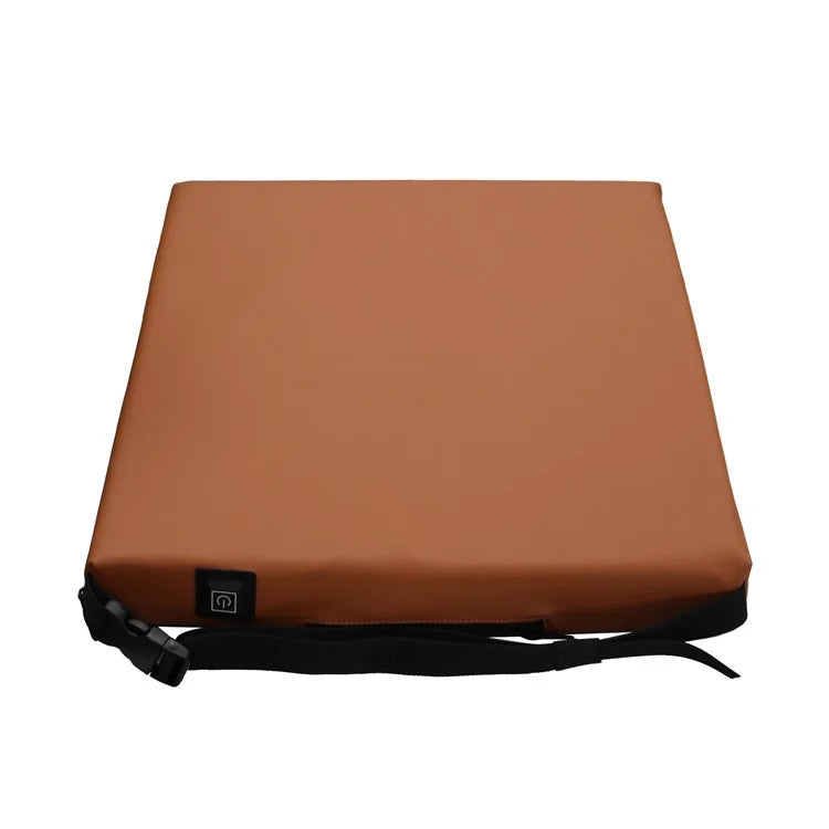 Portable Outdoor Stadium Electric Heating Seat Mat Winter Leather+Cotton Seat Cushion