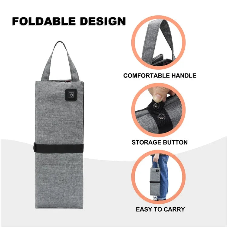 Cold Winter Outdoor Heated Seat Cushion Tri-Fold Seat Mat