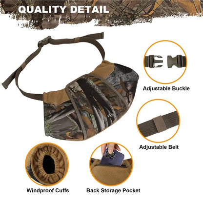 MYDAYS OUTDOOR 850908 47x27cm Camouflage Hand Muff with Clear Window for Winter Hunting