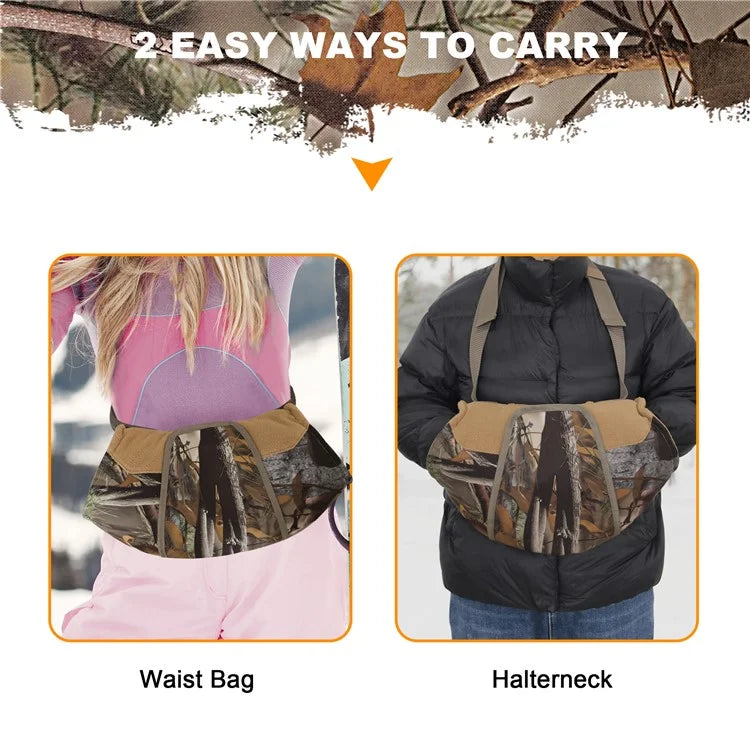 MYDAYS OUTDOOR 850908 47x27cm Camouflage Hand Muff with Clear Window for Winter Hunting