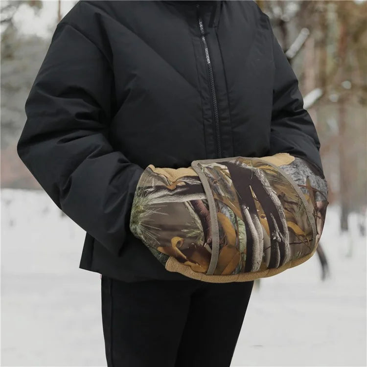 MYDAYS OUTDOOR 850908 47x27cm Camouflage Hand Muff with Clear Window for Winter Hunting