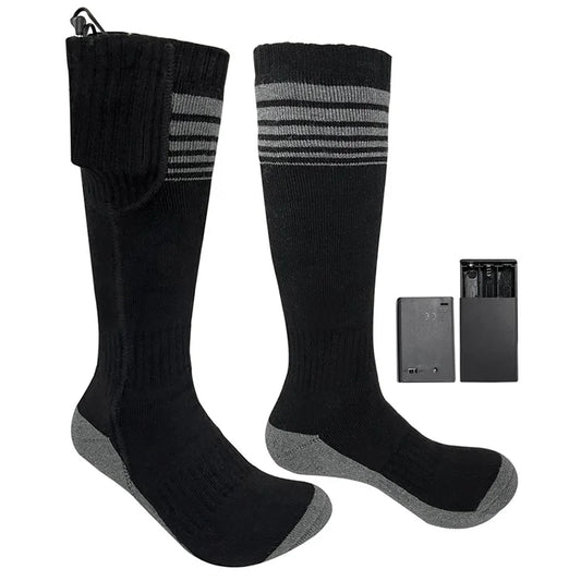 850230 Built-In Heating Sheet Winter Outdoor Electric Heated Socks with Empty Battery Box