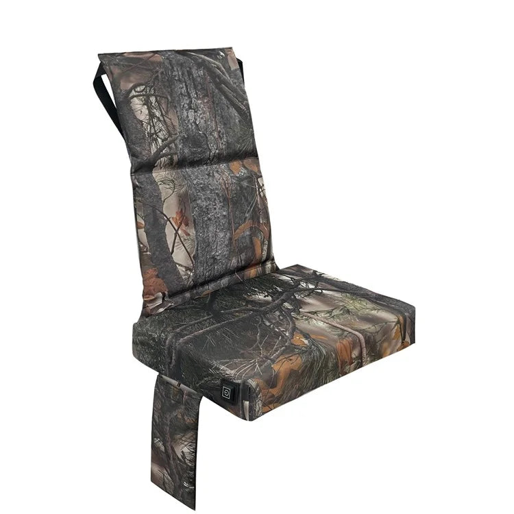 Outdoor Camping Hunting Electric Heating Chair 600D Oxford Cloth+EPE Tree Mount Seat Cushion, 46x31x59cm