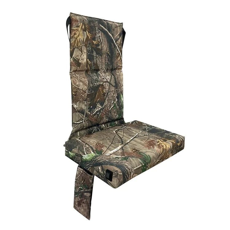 Outdoor Camping Hunting Electric Heating Chair 600D Oxford Cloth+EPE Tree Mount Seat Cushion, 46x31x59cm