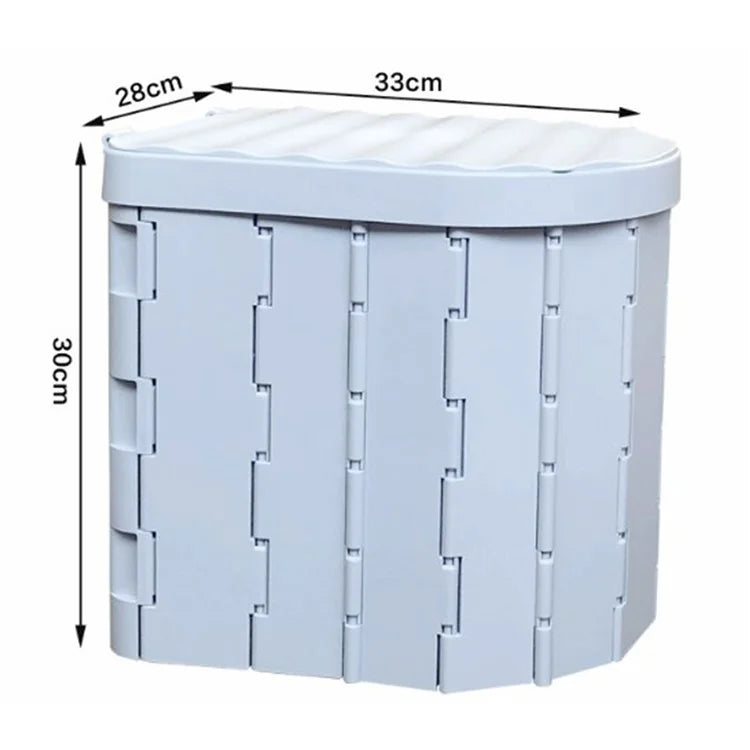 Portable Toilet for Camping Travel Toilet Commode Bucket with 12Pcs Garbage Bag