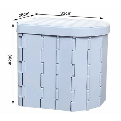 Portable Toilet for Camping Travel Toilet Commode Bucket with 12Pcs Garbage Bag