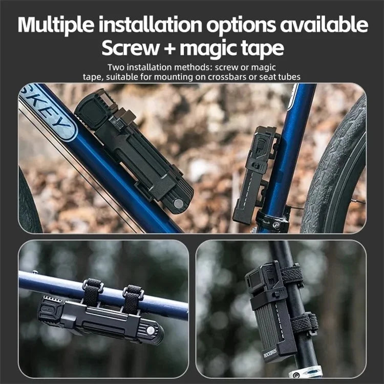ROCKBROS LKXR2010 Bike Lock Anti-Theft Folding Bike Code Lock for ebike Bike Scooter