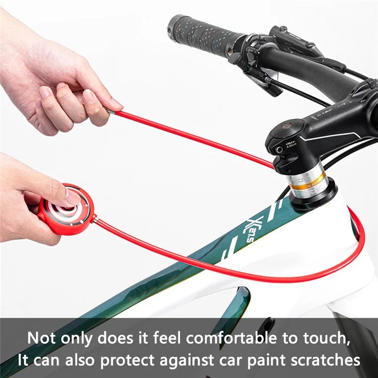ROCKBROS WL158 Bike Cable Lock Anti Theft Security Bicycle Lock with 2 Keys for Road Bike MTB Scooter