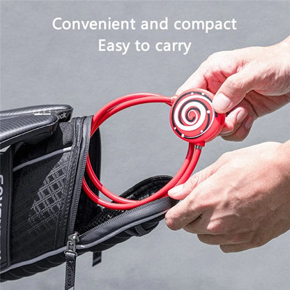 ROCKBROS WL158 Bike Cable Lock Anti Theft Security Bicycle Lock with 2 Keys for Road Bike MTB Scooter