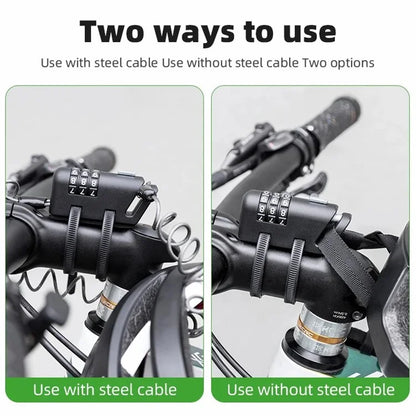 ROCKBROS 907 Motorcycle Helmet Lock Bike Cable Lock for Strollers, Luggage