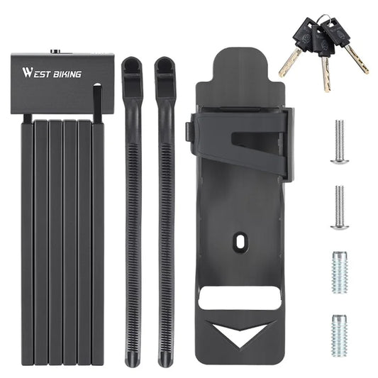 WEST BIKING YP0705096 Folding Bike Combination Lock Anti Theft Bicycle Lock ART Certified