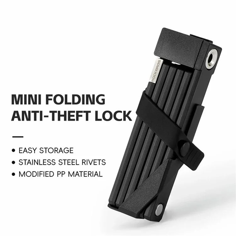 ROCKBROS 32140003 809 Folding Bicycle Lock Motorcycle Bike Anti Theft Lock