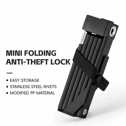 ROCKBROS 32140003 809 Folding Bicycle Lock Motorcycle Bike Anti Theft Lock