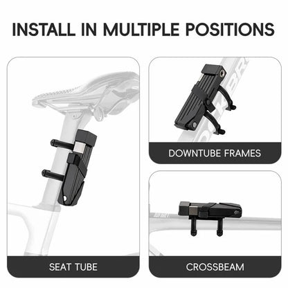 ROCKBROS 32140003 809 Folding Bicycle Lock Motorcycle Bike Anti Theft Lock