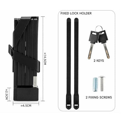 ROCKBROS 32140003 809 Folding Bicycle Lock Motorcycle Bike Anti Theft Lock