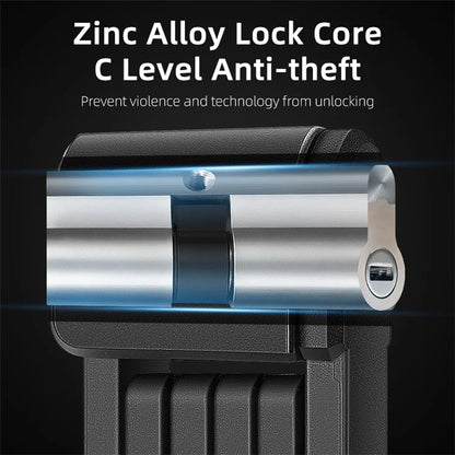 WEST BIKING 80cm Portable 6-section Folding Anti-theft Lock for Bike / Motorcycle