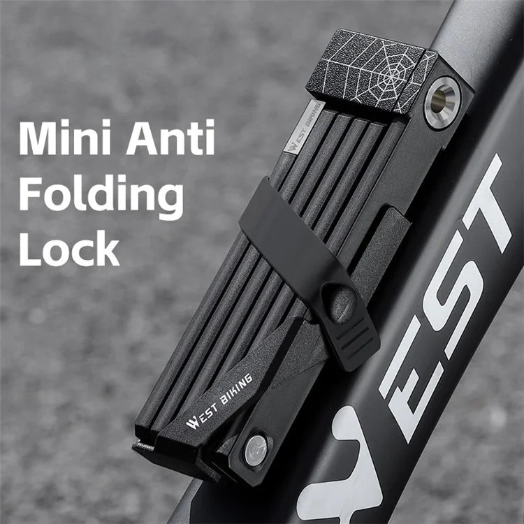 WEST BIKING YP0705105 Six-section Folding Lock for Bicycle / Electric Bicycle / Motorcycle