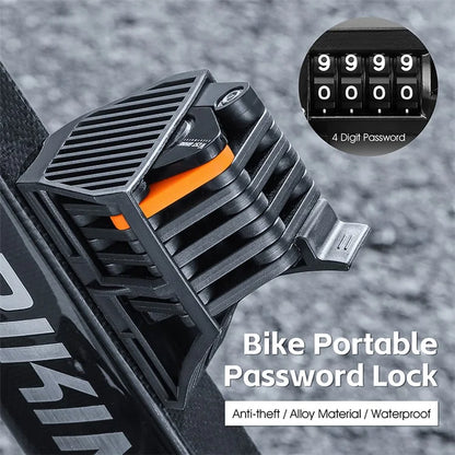 WEST BIKING YP0705098 Bike Folding Password Lock Extended Anti-theft Lock