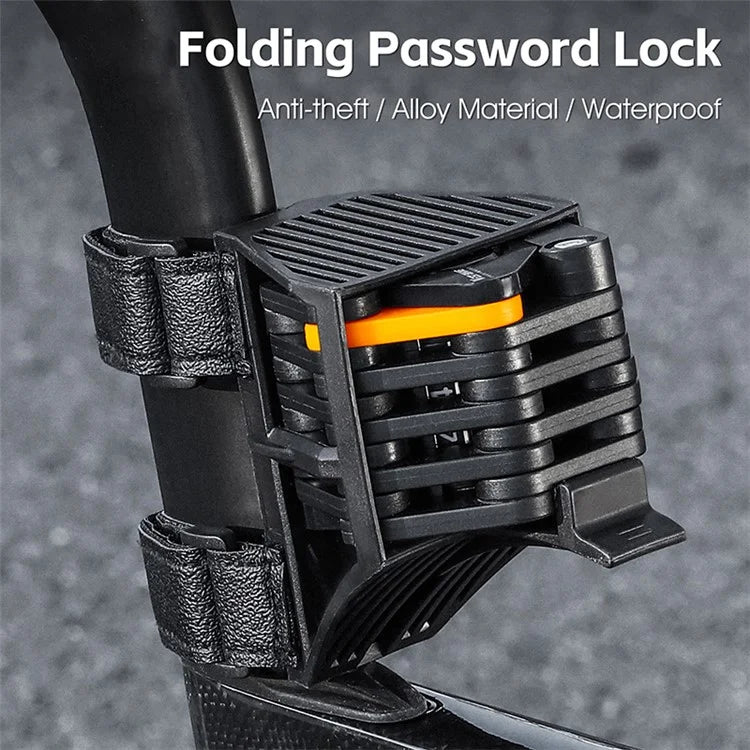 WEST BIKING YP0705098 Bike Folding Password Lock Extended Anti-theft Lock