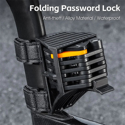 WEST BIKING YP0705098 Bike Folding Password Lock Extended Anti-theft Lock