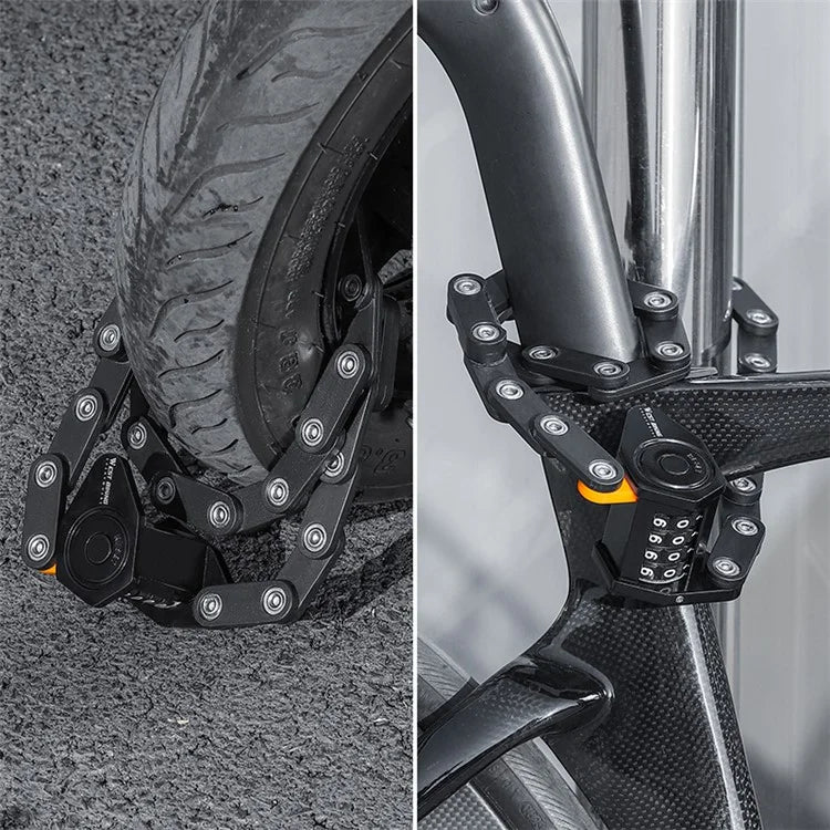 WEST BIKING YP0705098 Bike Folding Password Lock Extended Anti-theft Lock
