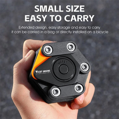 WEST BIKING YP0705098 Bike Folding Password Lock Extended Anti-theft Lock