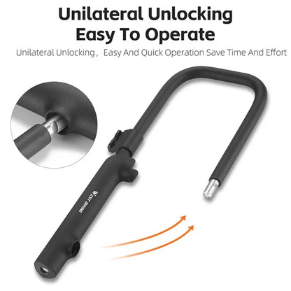 WEST BIKING YP0705095 Anti-Theft Bicycle U Lock with Key Safety Lock with Sturdy Mounting Bracket
