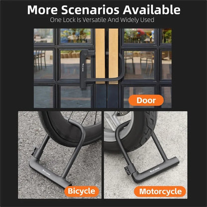 WEST BIKING YP0705095 Anti-Theft Bicycle U Lock with Key Safety Lock with Sturdy Mounting Bracket