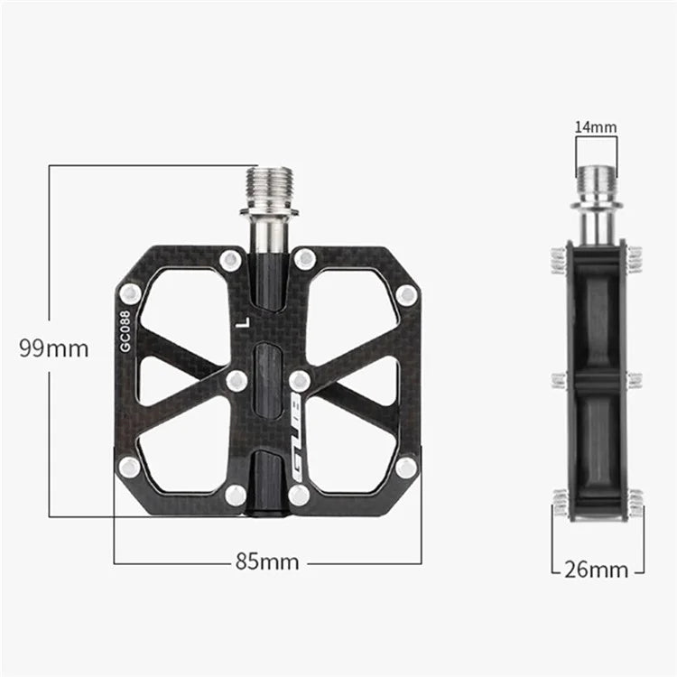 GUB GC088 1 Pair Bicycle Anti-Slip Pedals Carbon Fiber Mountain Road Bike Cycling Pedals
