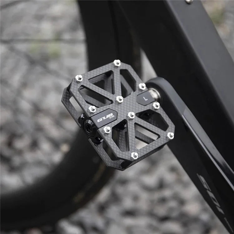GUB GC085 Anti-Slip Bicycle Pedals Triple Bearing Carbon Fiber Mountain Bike Cycling Pedals