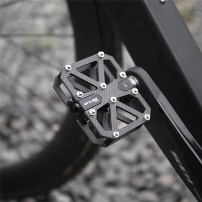 GUB GC085 Anti-Slip Bicycle Pedals Triple Bearing Carbon Fiber Mountain Bike Cycling Pedals