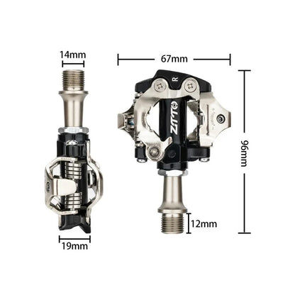 ZTTO M101 1 Pair Cycling MTB Bike Pedals Aluminum Alloy Self-Locking Bicycle SPD Bearing Pedals