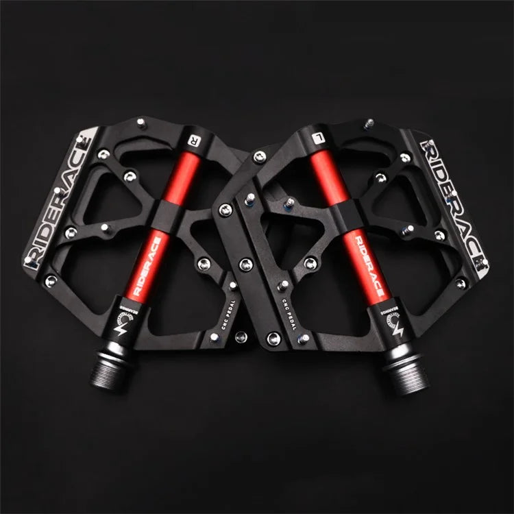 RIDERACE RN1527 Mountain Bike Pedals Aluminum Alloy Non-Slip 3-Bearing Pedals
