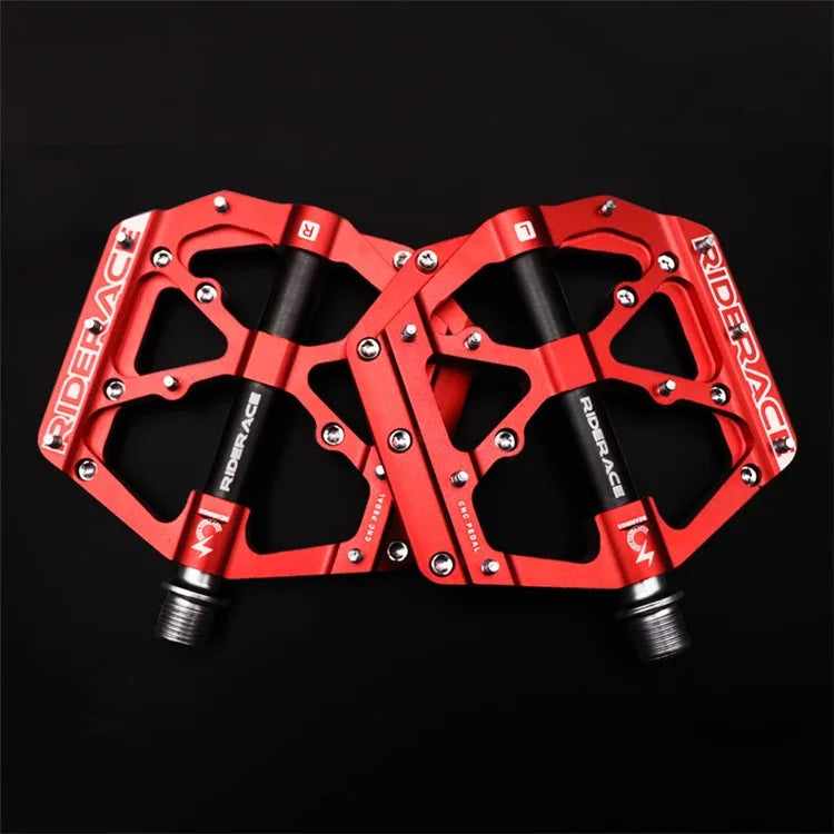 RIDERACE RN1527 Mountain Bike Pedals Aluminum Alloy Non-Slip 3-Bearing Pedals