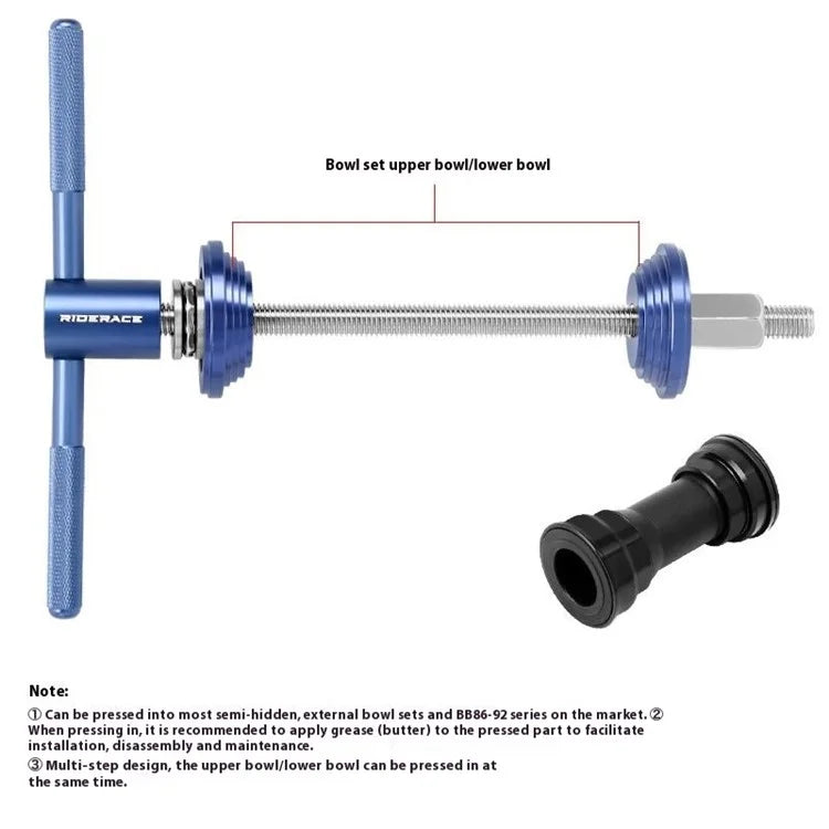 RIDERACE RR9474 Bicycle Bottom Bracket BB Installation Tool Mountain Bike Headset Press Tool