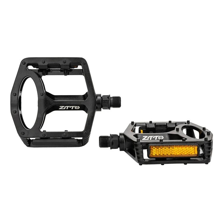 ZTTO B829 1 Pair MTB Bicycle Reflective Pedals Aluminum Alloy Bike Cycling Anti-Skid Hollow Pedals