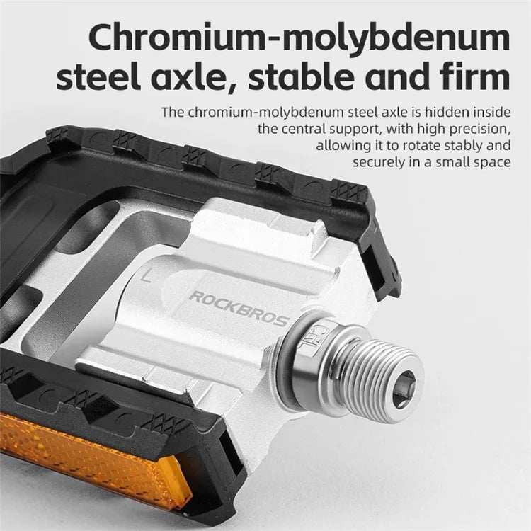 ROCKBROS K502F Lightweight Folding Bike Pedals Quick Release MTB Aluminum Alloy Bicycle Pedals