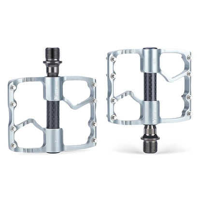 WEST BIKING YP0802098 1 Pair Bicycle Anti-slip Pedals Aluminum Alloy + Carbon Fiber MTB Road Bike Pedals
