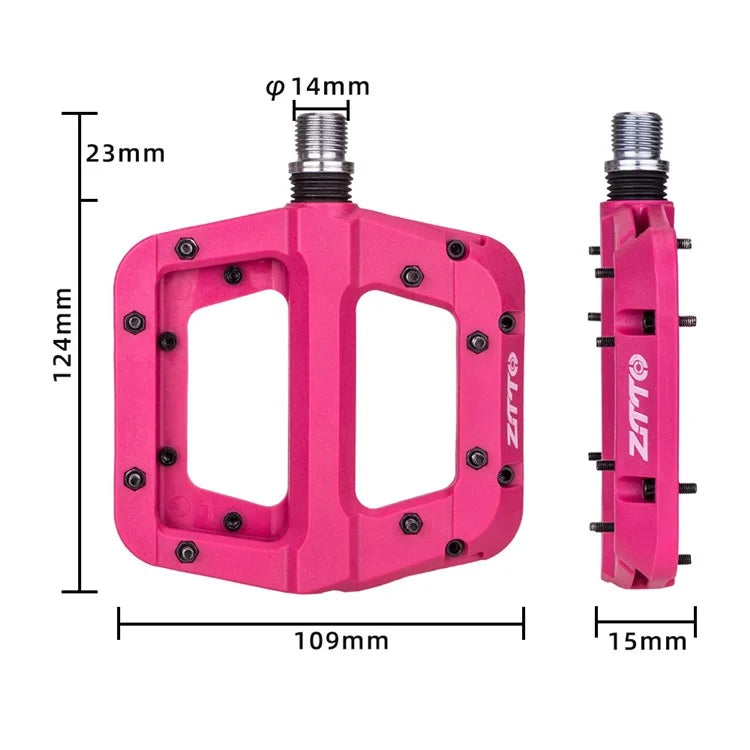 ZTTO NLJT Mountain Bike Nylon Pedals Anti-Skid Lightweight Bicycle Pedals