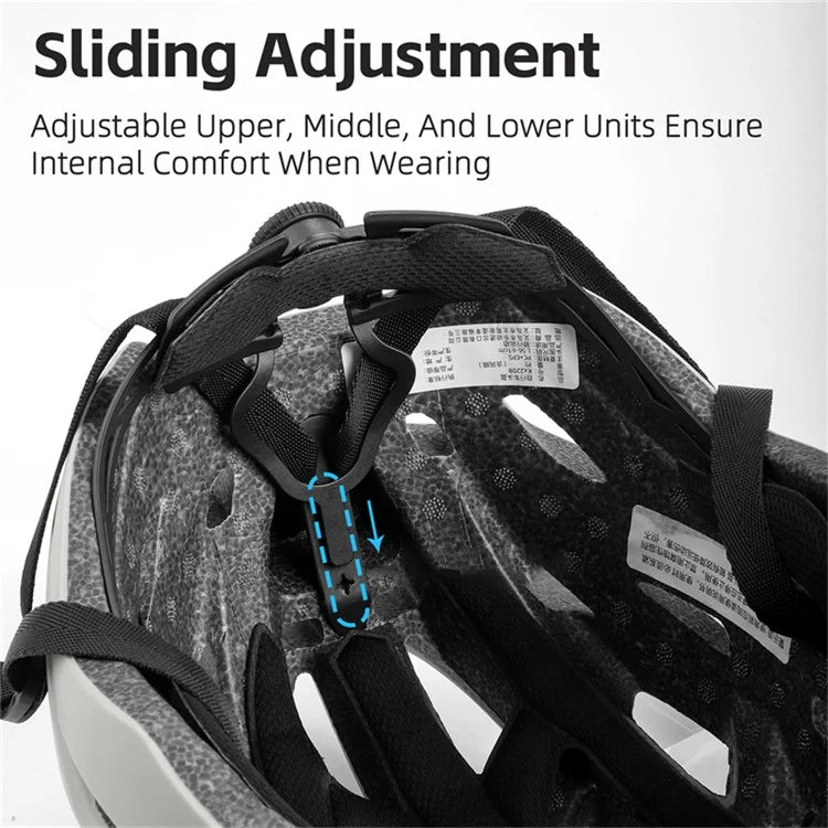 WEST BIKING YP0708120 EPS Foam Cycling Helmet with Magnetic Suction Photochromic Lens