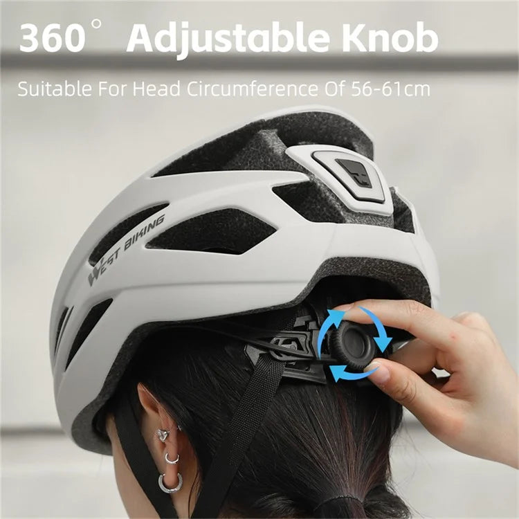 WEST BIKING YP0708120 EPS Foam Cycling Helmet with Magnetic Suction Photochromic Lens