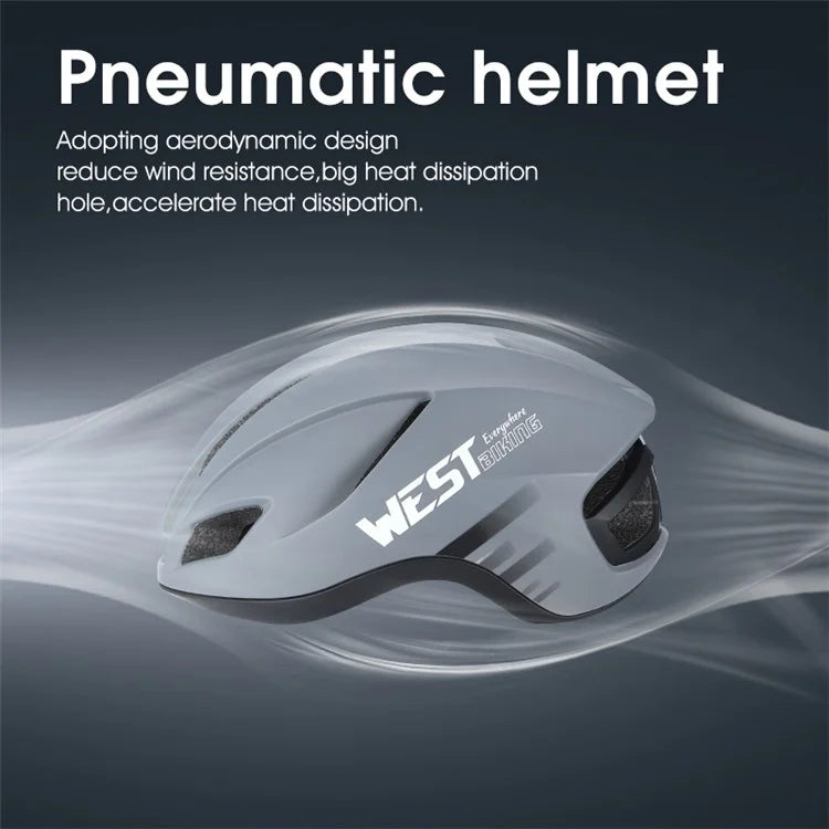 WEST BIKING YP1602505 Lightweight Pneumatic Bike Helmet with LED Taillight