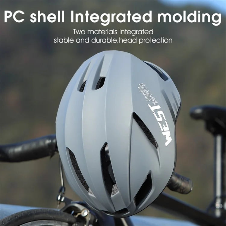 WEST BIKING YP1602505 Lightweight Pneumatic Bike Helmet with LED Taillight