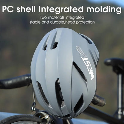 WEST BIKING YP1602505 Lightweight Pneumatic Bike Helmet with LED Taillight