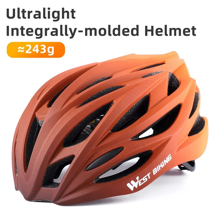 WEST BIKING YP0708116 Gradient Cycling Helmet Head Protection PC+EPS Breathable Bike Helmet